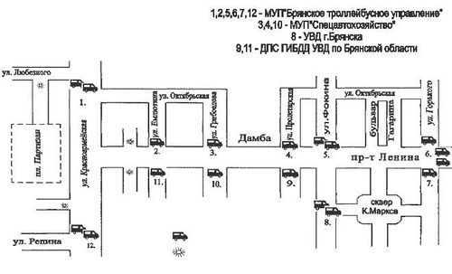 Схема движения автобусов в брянске