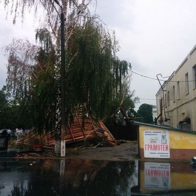 Почеп пострадал от разрушительного урагана - Брянск - Yansk.ru