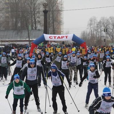 В Брянске непогода не помешала состояться массовой лыжной гонке - Брянск - Yansk.ru
