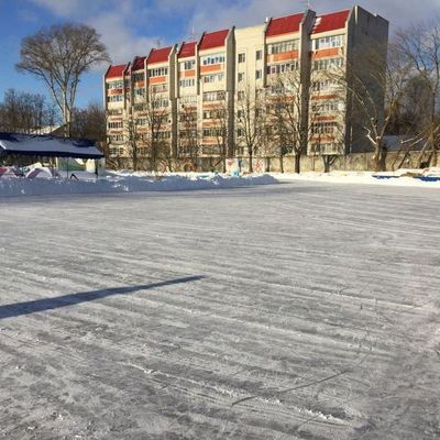 В парке Юность в Брянске появился большой ледовый каток - Брянск - Yansk.ru